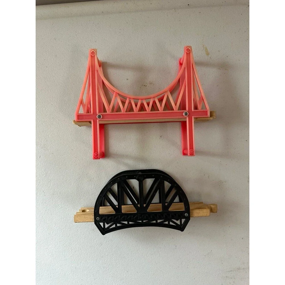 30+ Various Vintage Thomas Wooden Toys Vehicles Bridges Train Tracks Mixed Lot